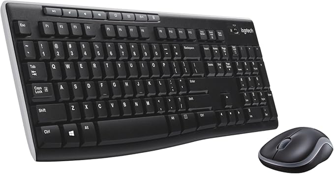 Logitech MK270 Combo Tastatur und kabellose Maus kabellosem Nano-Empfänger (QWERTZ- Deutsches Tastaturlayout) schwarz